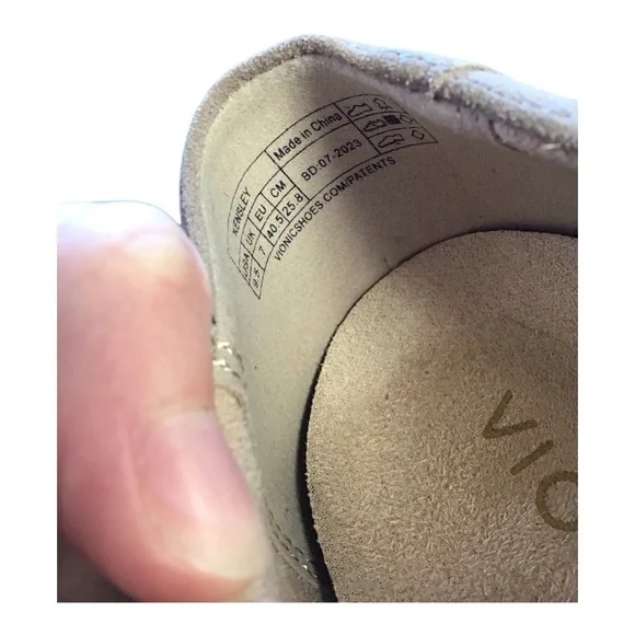 Vionic Tan Loafers Slip-On Shoes - Picture 6 of 7